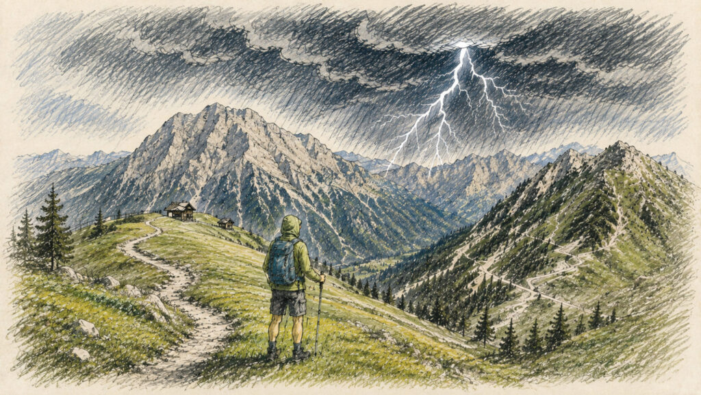 Gewitter in den Bergen – was tun?